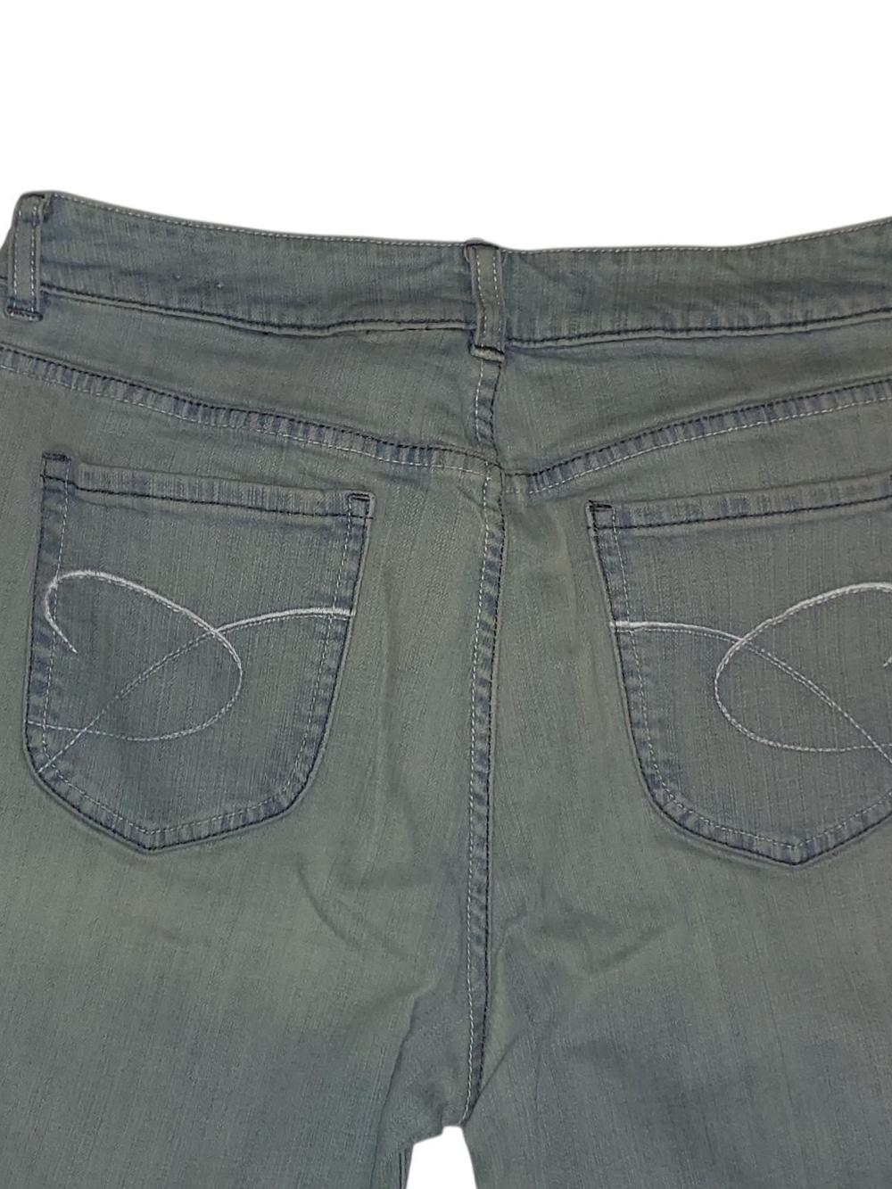 Chico's Platinum Gray-Blue Flare Jeans - Picture 5 of 6